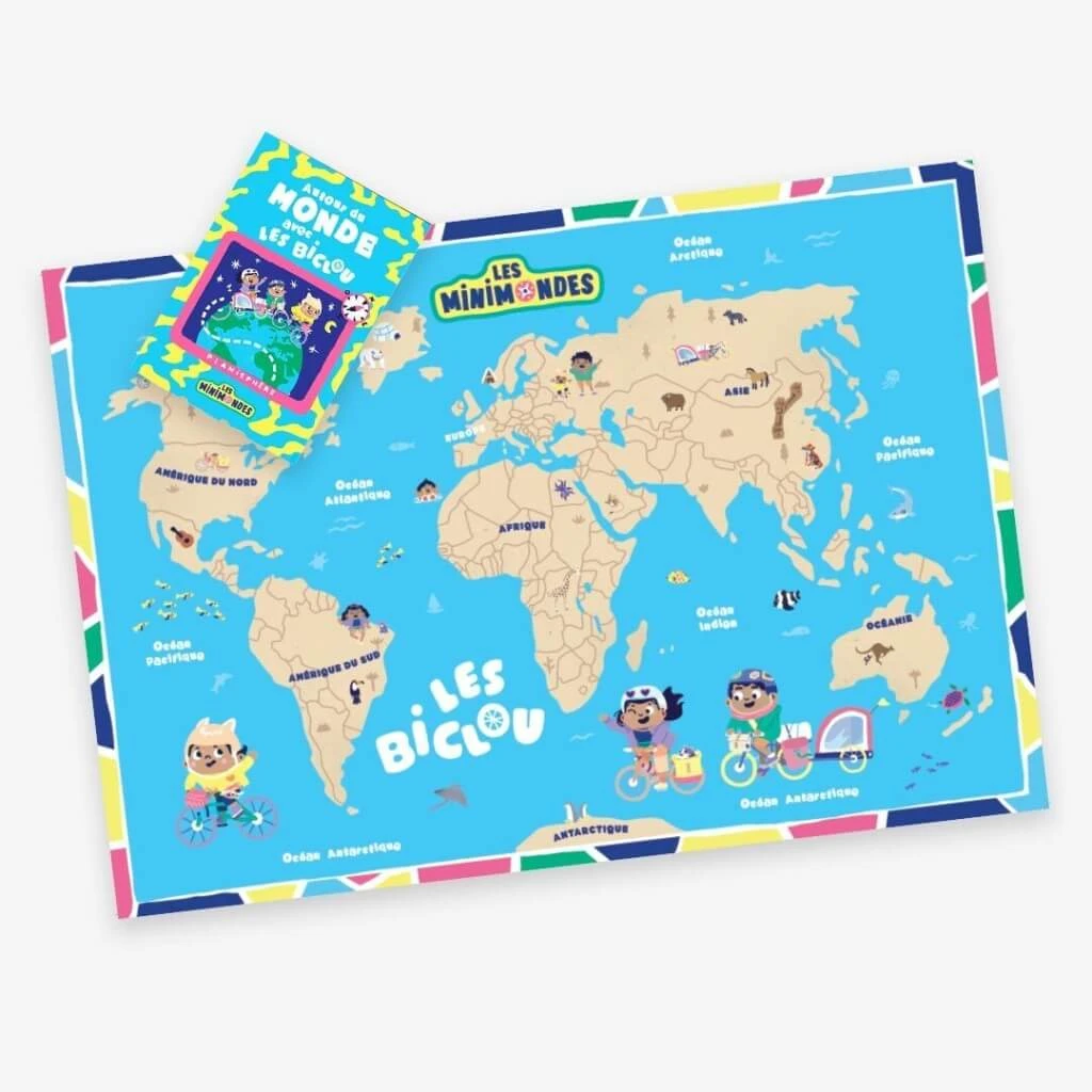 La carte du monde pliable - De 1 à 3 ans