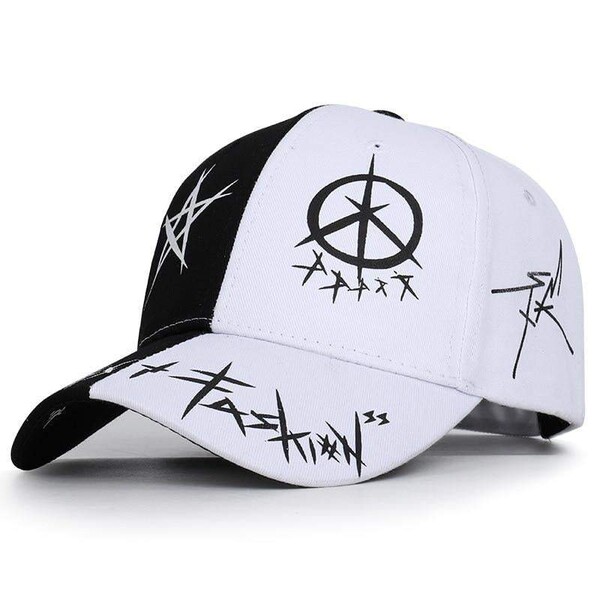 Heat Waves Black and White Cap