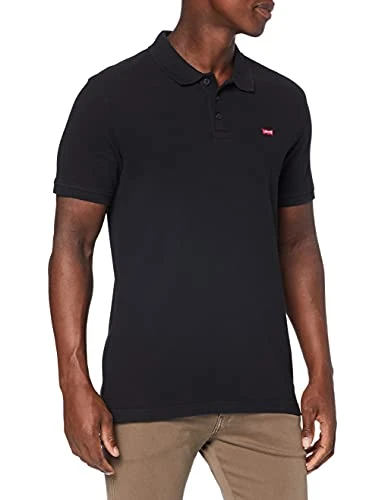 Levi's Polo T-Shirt Homme, Mineral Black, XL