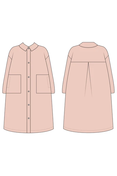 Indigo Coat PDF Sewing Pattern