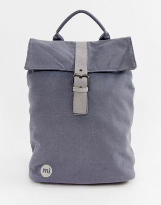 Mi-Pac - Sac à dos en toile avec rabat sur le dessus - Anthracite | ASOS
