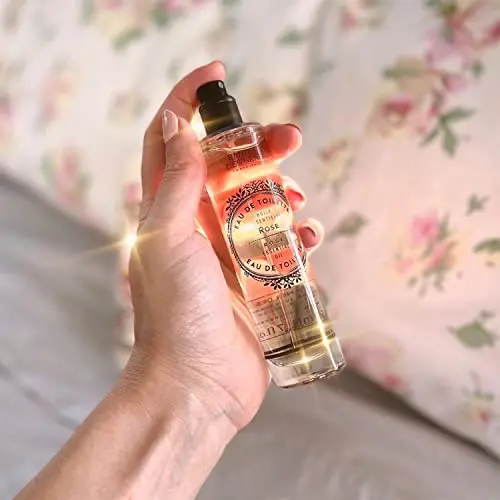 Panier des Sens - Eau de Toilette pour Femme - Parfum Rose - Parfum Femme Corps &amp; Cheveux - Fragrance Florale - Eau de parfum aux Huiles Essentielles Made in France - Flacon 50ml