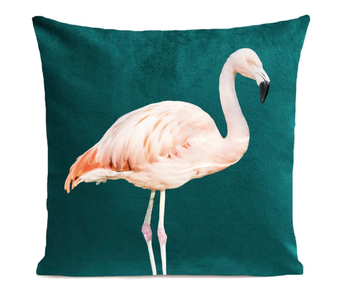 Coussin déco velours vert 40x40cm | Maisons du Monde