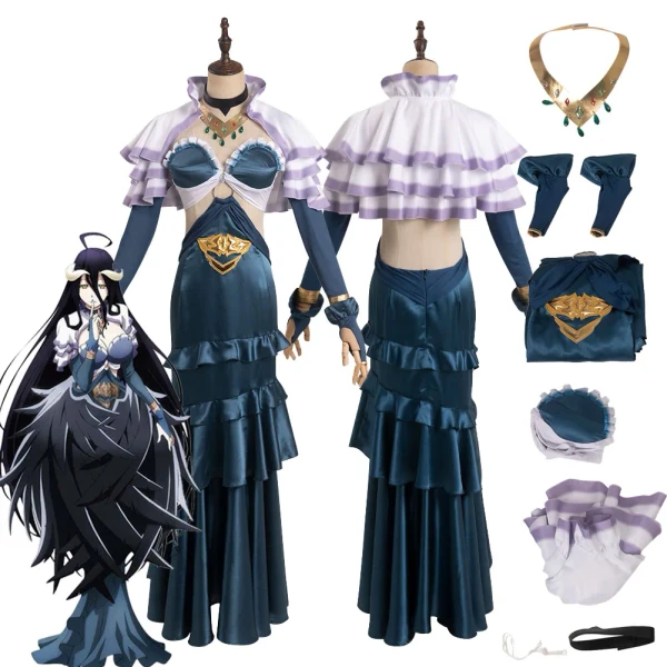 OVERLORD IV-Costume de Cosplay Albedo pour Femme et Fille, Tenue de Carnaval d'Halloween - AliExpress 200000532