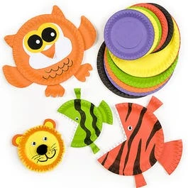 Paper plates - coloured or white