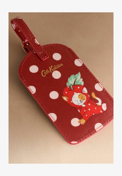 Cath Kidston POLKA DOT LUGGAGE TAG . - Accessoire de voyage - red/rouge - ZALANDO