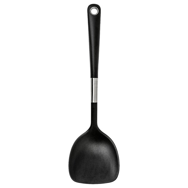 IKEA 365+ HJÄLTE Spatule pour wok - acier inoxydable, noir - IKEA