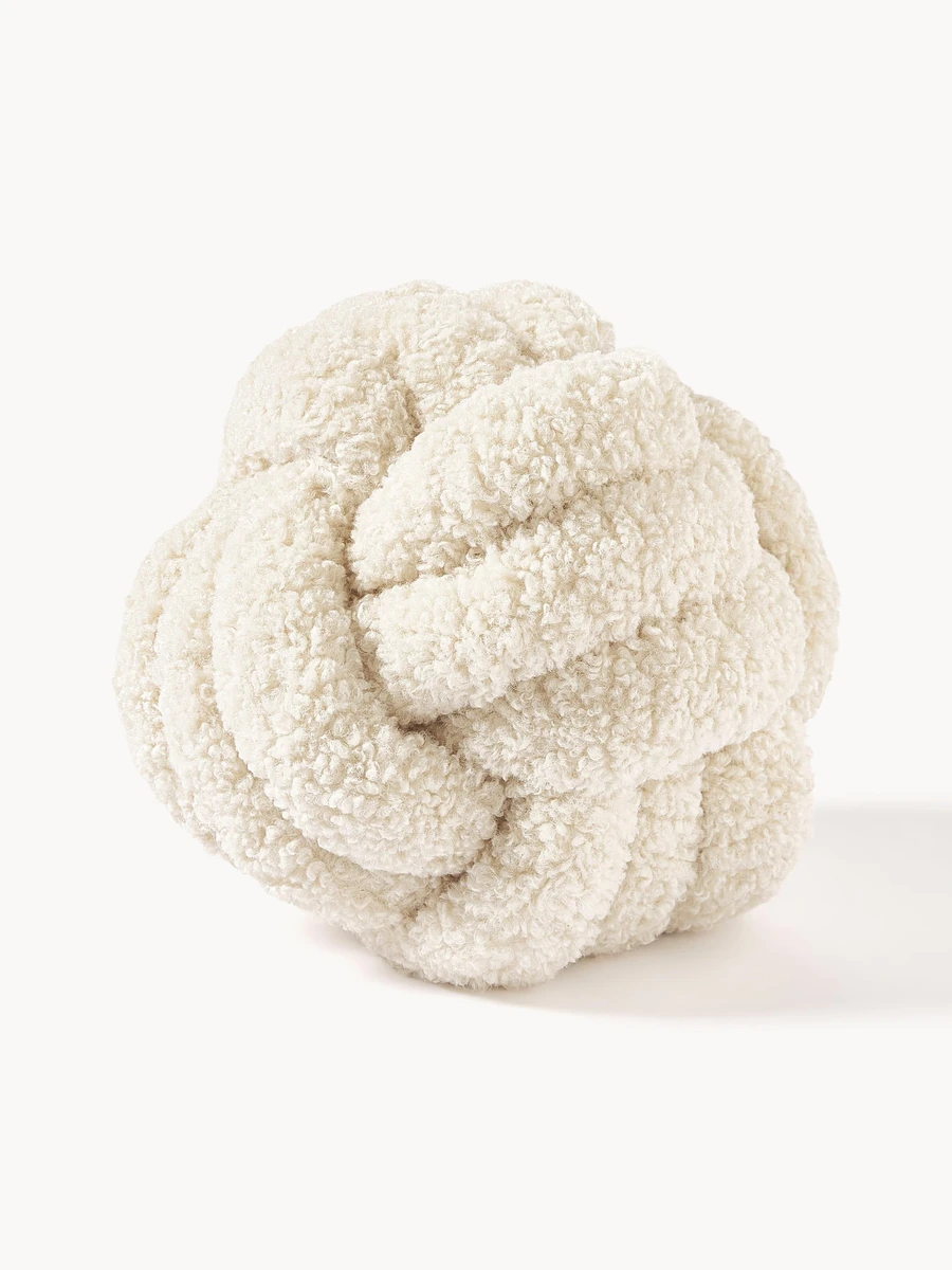 Coussin noué en peluche Dotty