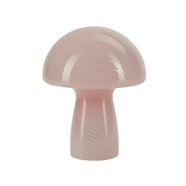 Lampe Champignon H 23 cm - Rose