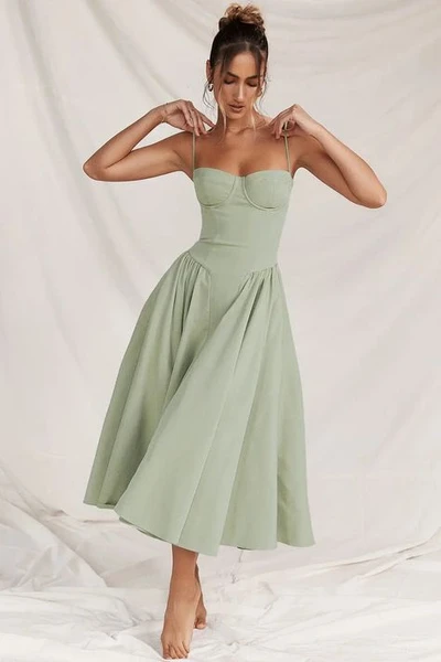 Leonie | Robe Maxi - Vert / M