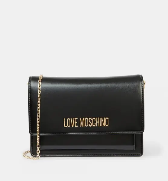 LOVE MOSCHINO — Sac besace Love Lettering enduit grainé