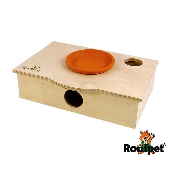Rodipet® Hamster House Maze DaVinci 31x20 cm, Ø 5cm +terracotta