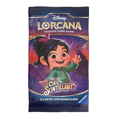 Ravensburger Disney Lorcana TCG Ciel Scintillant Jeu de Cartes à Collectionner JCC Booster 12 Cartes dès 8 Ans