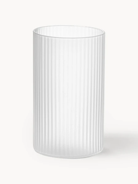 Verres à long drink striés soufflés bouche Ripple, 4 pièces