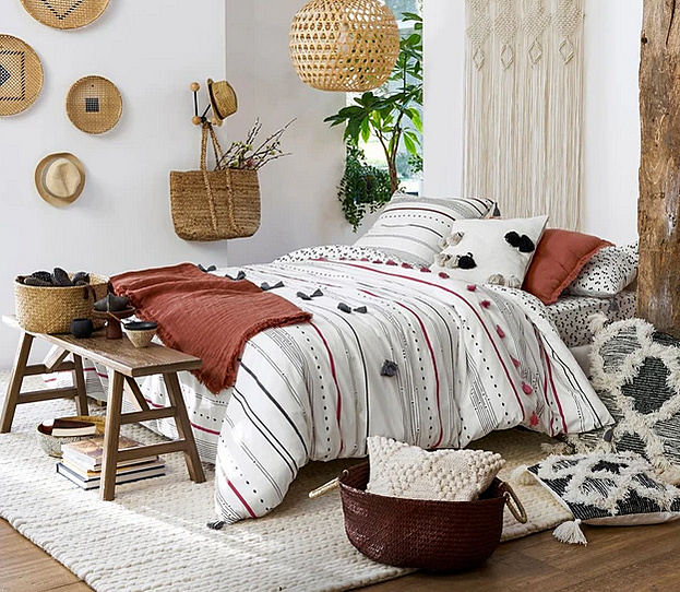 Housse de Couette pompom