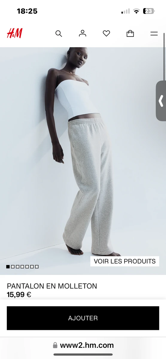 Pantalon en molleton