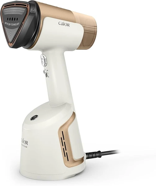 Calor AeroSteam défroisseur à main, Nouvelle technologie révolutionnaire, Résultats d’un fer à repasser en un seul passage, Rapide, Facile d'utilisation sans crochet, Fabriqué en France, DT9820C0