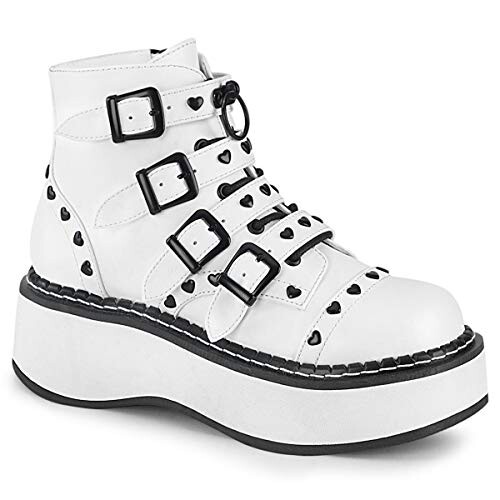 Demonia EMILY-315 White Vegan Leather UK 4 (EU 37)