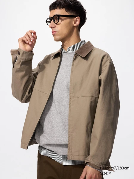 Blouson court zippé