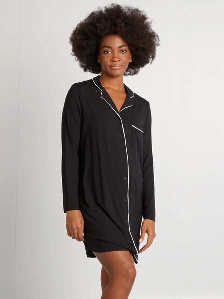 Chemise de nuit boutonnée jusqu'en bas pour l'accouchement (en remplacement de la chemise en papier)