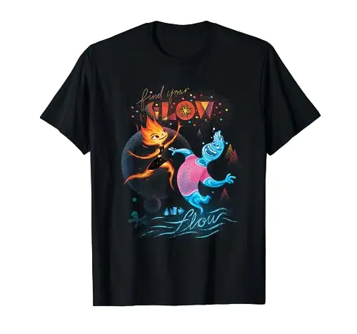 Disney and Pixar’s Elemental Find Your Glow and Flow T-Shirt