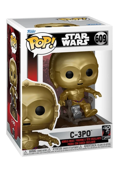 Star Wars - Return Of The Jedi 40th: C3PO In Chair POP! Booble-Head - Funko Pop