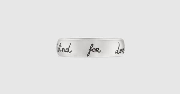Bague en argent 925 « Blind for Love »