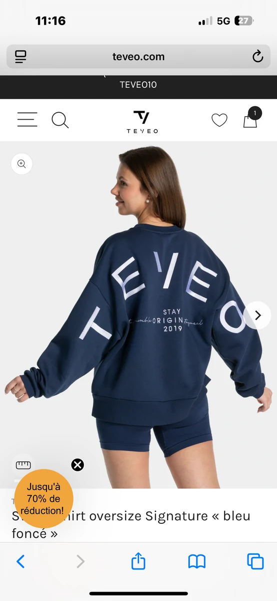 Sweat-shirt Signature Oversized « Off White »