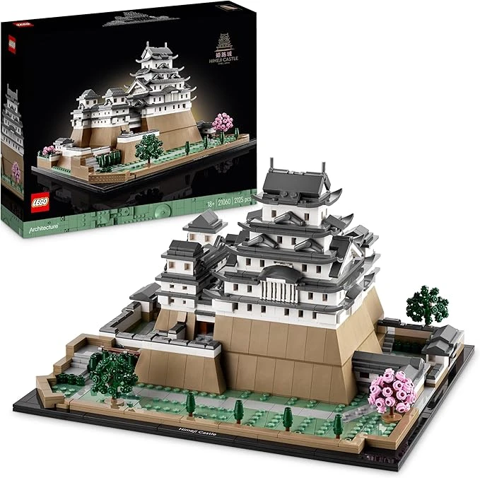 LEGO 21060 Architecture Le Château d'Himeji, Kit de Construction de Maquette pour Adultes, Idée Cadeau pour Fans de Jardinage et de Culture Japonaise, Comprend des Cerisiers en Fleurs à Construire