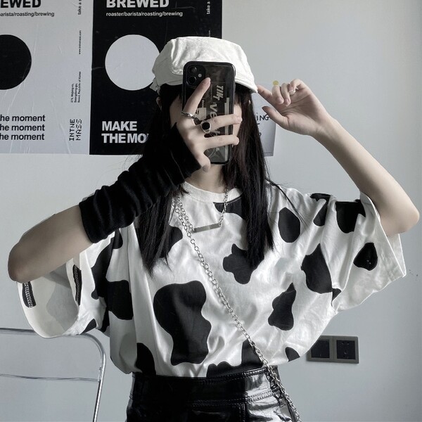 T-shirt manches courtes pour femme, surdimensionné, ample, Harajuku, nouvelle collection