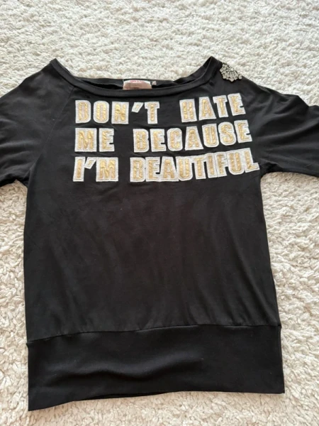 Maglia in cotone nera