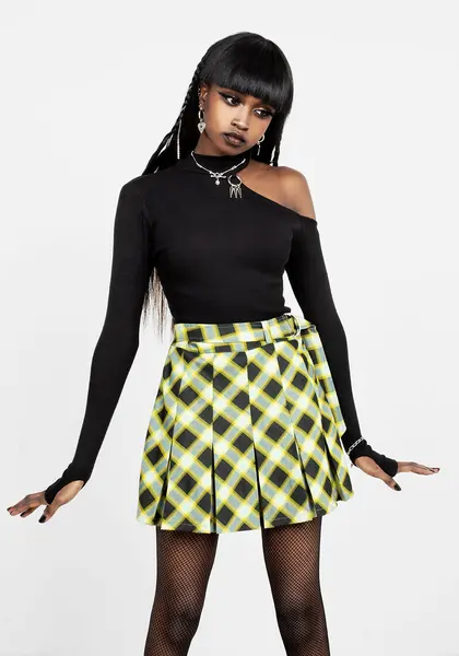 NOCTURA CHECK SKORT