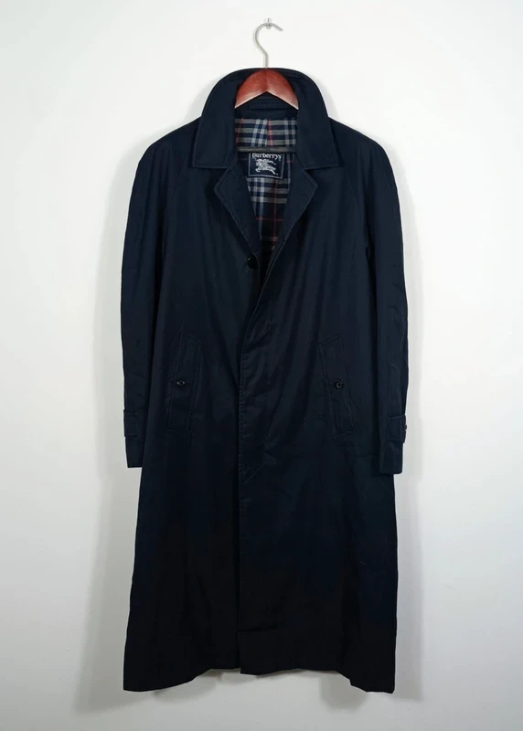 Gabardina azul marino Burberry