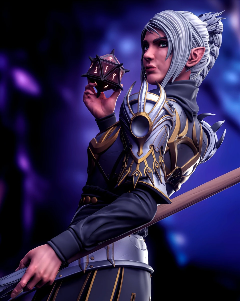 Baldur's Gate 3 Shadowheart Statue 3D Printed | Gift For Gamer | Hand Painted | DnD | BG3 Figure | Handmade Gift