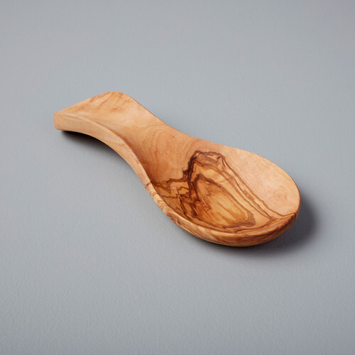 Repose cuillère en bois d'olivier
