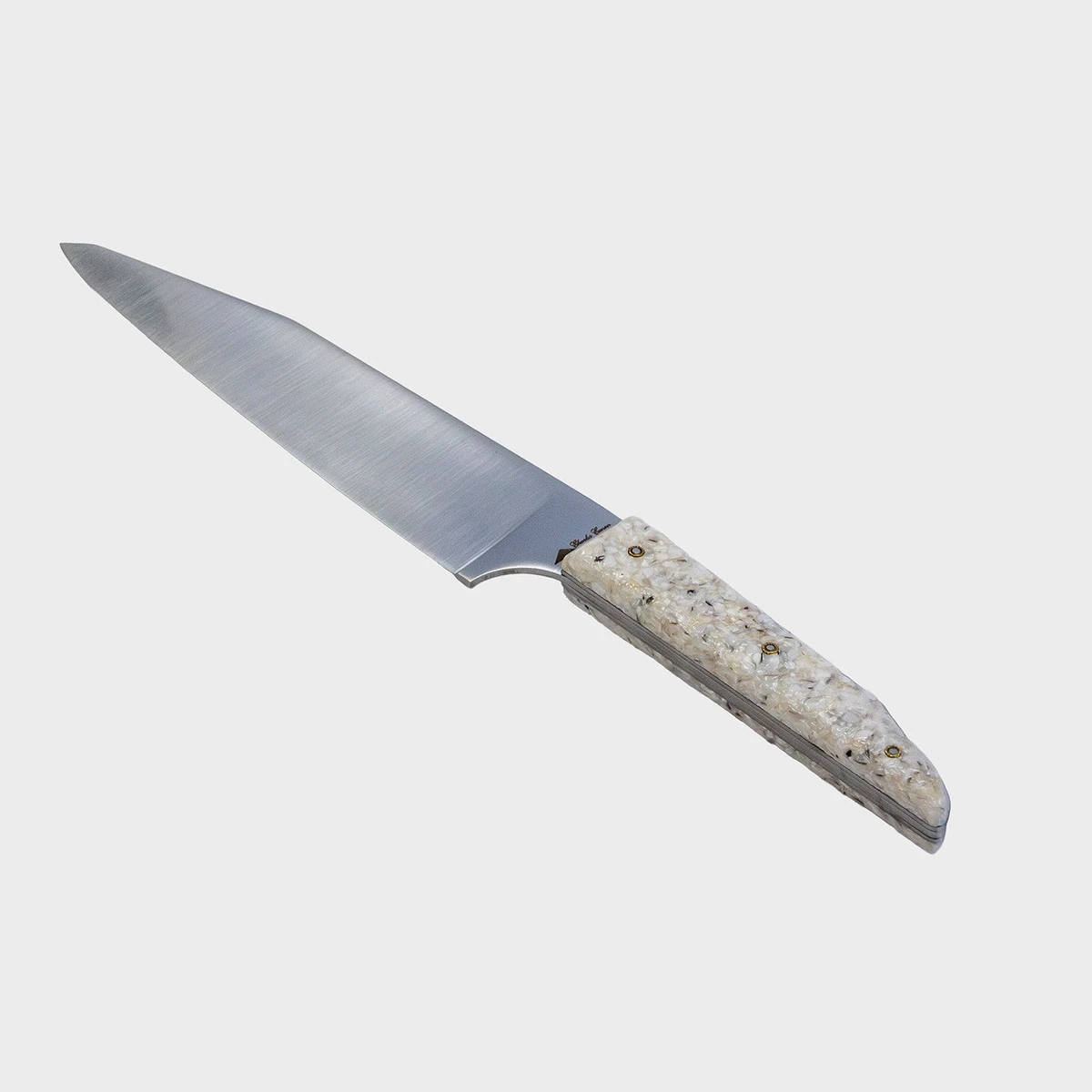 Couteau du chef manche en coquilles d'huitres