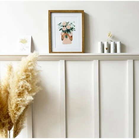 99Déco – Kit étagère murale en bois massif 100 cm – Pin Sylvestre abouté – Prêt à peindre – Charge max 4 kg par étagère