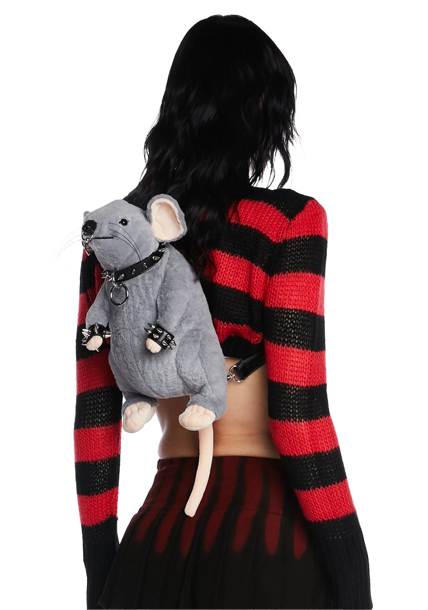 Current Mood Punk Bondage Rat Backpack - Gray