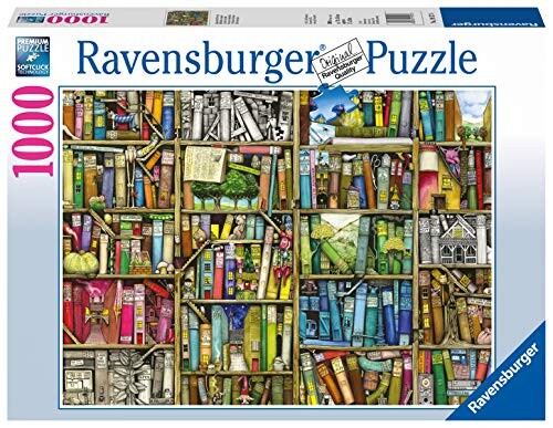 Ravensburger - Puzzle Adulte - Puzzle 1000 p - Bibliothèque magique - Colin Thompson - Adultes et enfants dès 14 ans - Puzzle de qualité supérieure - Tendance - 19137