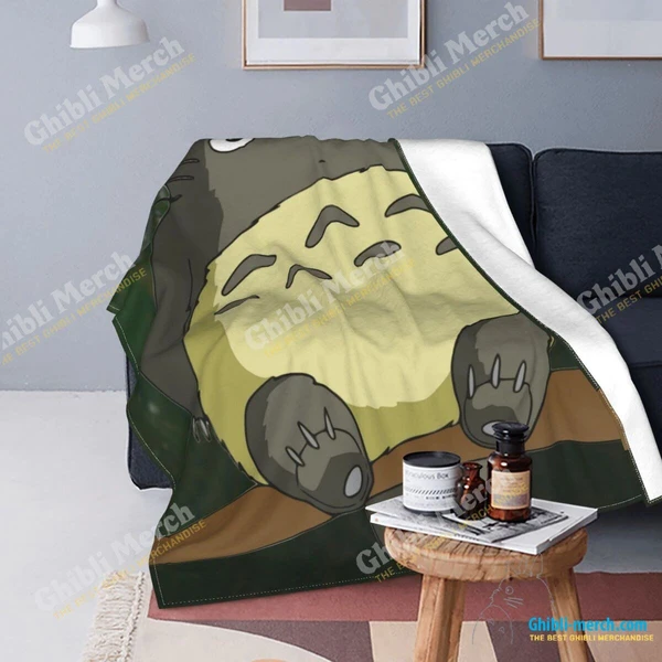 My Neighbor Totoro Throw Blanket For Sale - Ghibli Merch Store - Official Studio Ghibli Merchandise