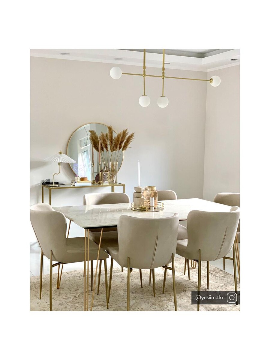 Grande suspension design métal doré Moon | WestwingNow