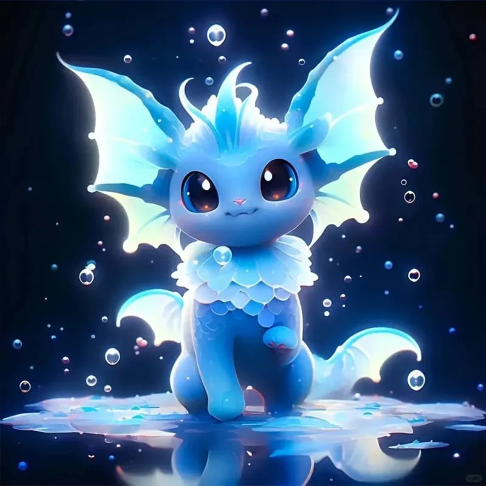 Diamond Painting - Full Round - Cute Pokemon(30*30cm)