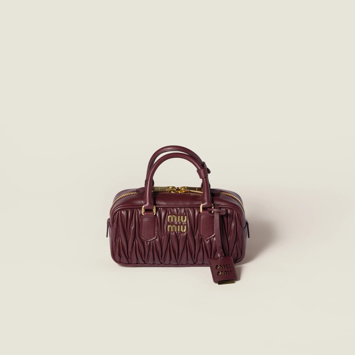 Sac Arcadie en cuir nappa matelassé