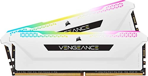 Corsair Mémoire de bureau VENGEANCE RGB PRO SL 16 Go (2x8 Go) DDR4 3600 (PC4-28800) C18 1,35 V - Blanche Noir