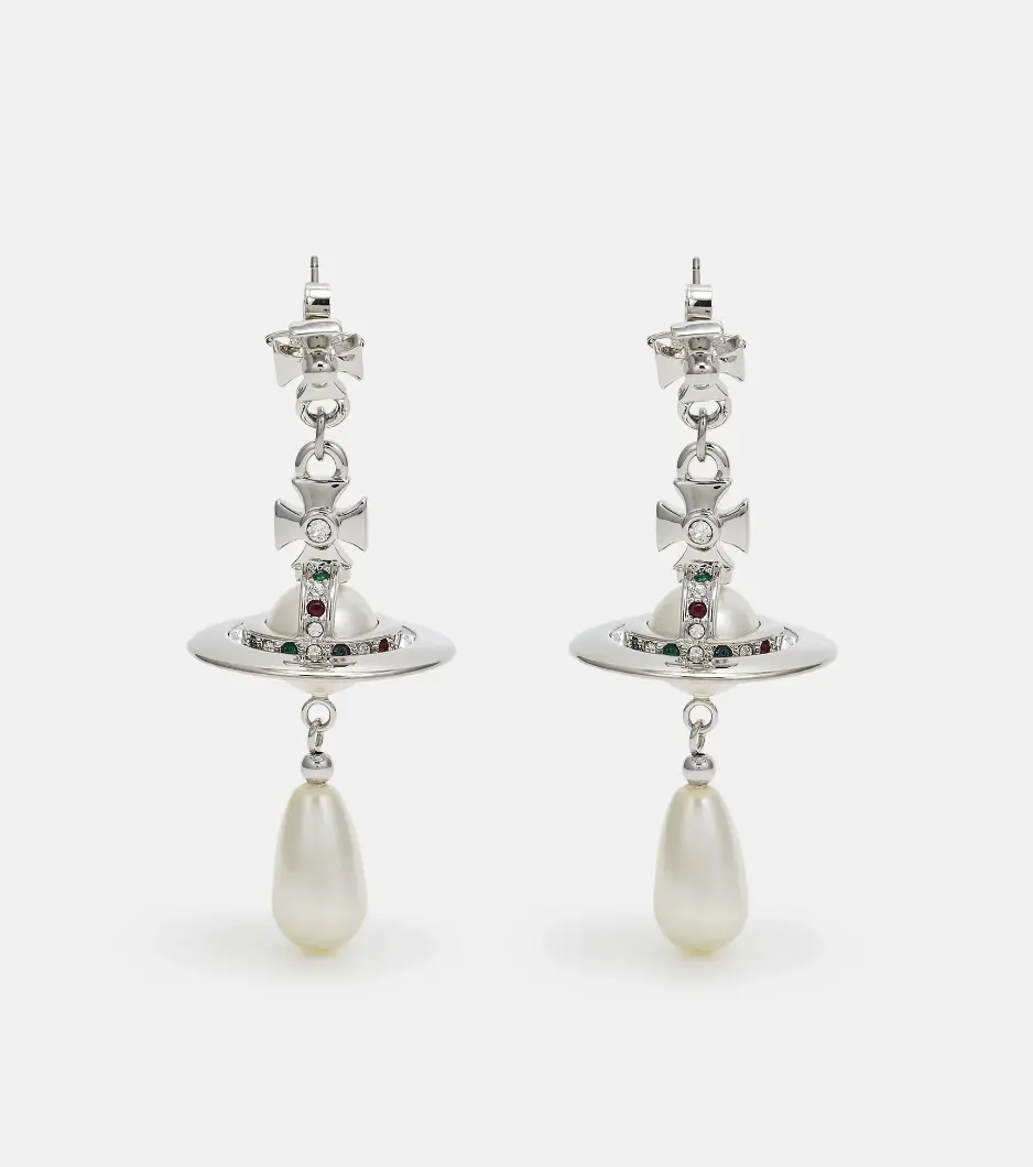 PEARL DROP - Oorbellen - silver-coloured