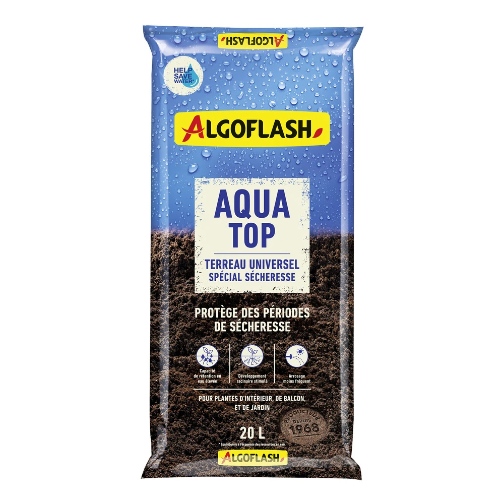 Terreau Universel spécial Sécheresse AQUATOP