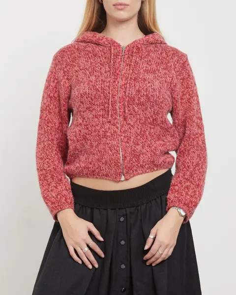 90s mohair knit hoodie — Nude Lagoon