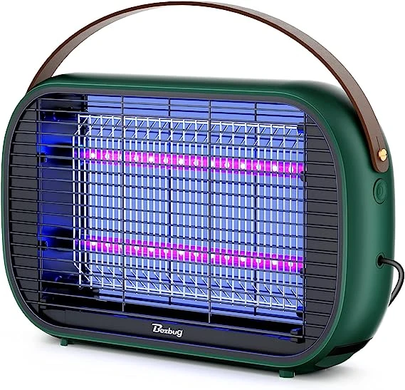 Buzbug Tue Mouche Eléctrique, Lampe Anti-Moustique - Lumière UV-LED Améliorée, Tueur d'Insectes Electrique 5 W, Destructeur de Mouches, Anti-Moustique Intérieur, Piège à Mouches Efficace