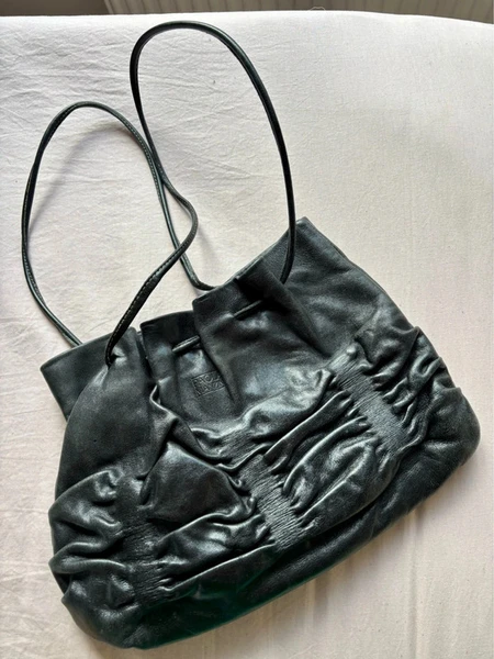 Sac en cuir noir
