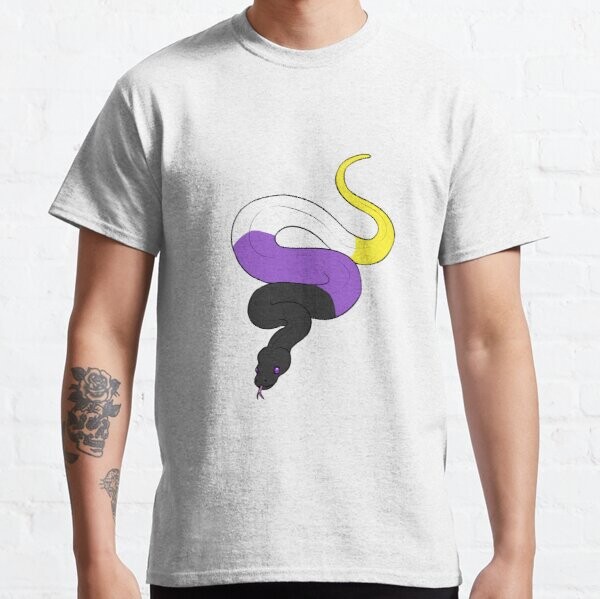 Serpent de fierté non binaire | T-shirt classique